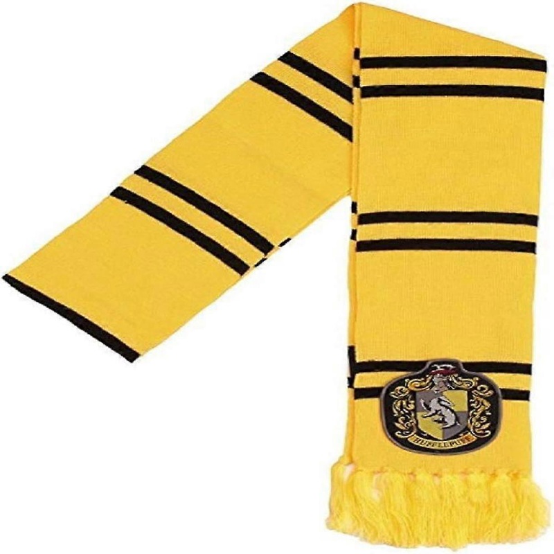 Hufflepuff Patch Knit Scarf,Yellow,One Size | Fruugo SG
