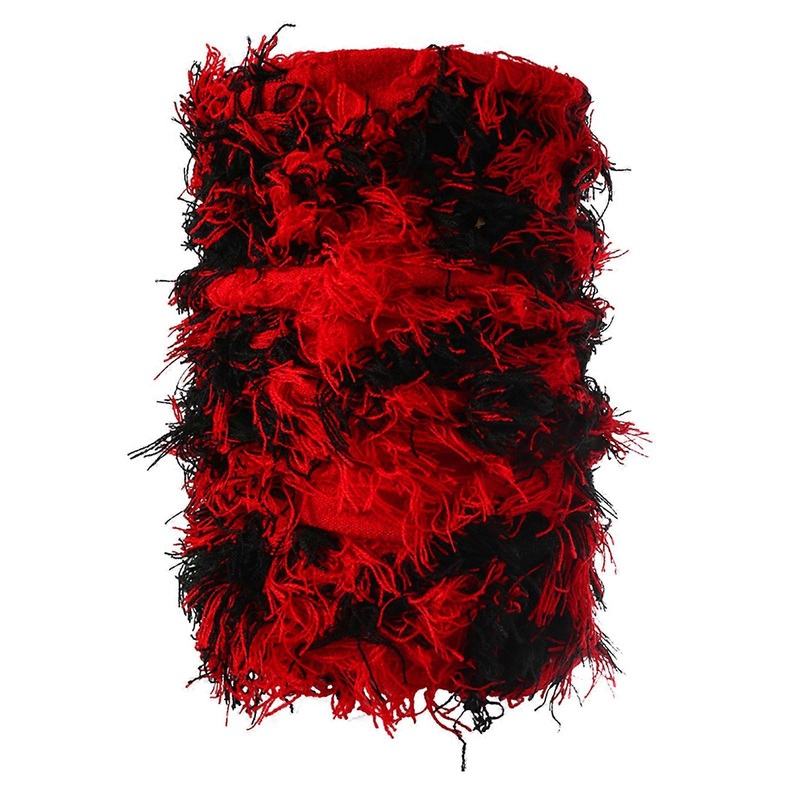 Knitted Thick Face Cover Neck Tube Scarf Winter Knitted Neck Warmer Scarf Elastic Neck Collar Outdoor Face Ski Mask  Red | Fruugo SG