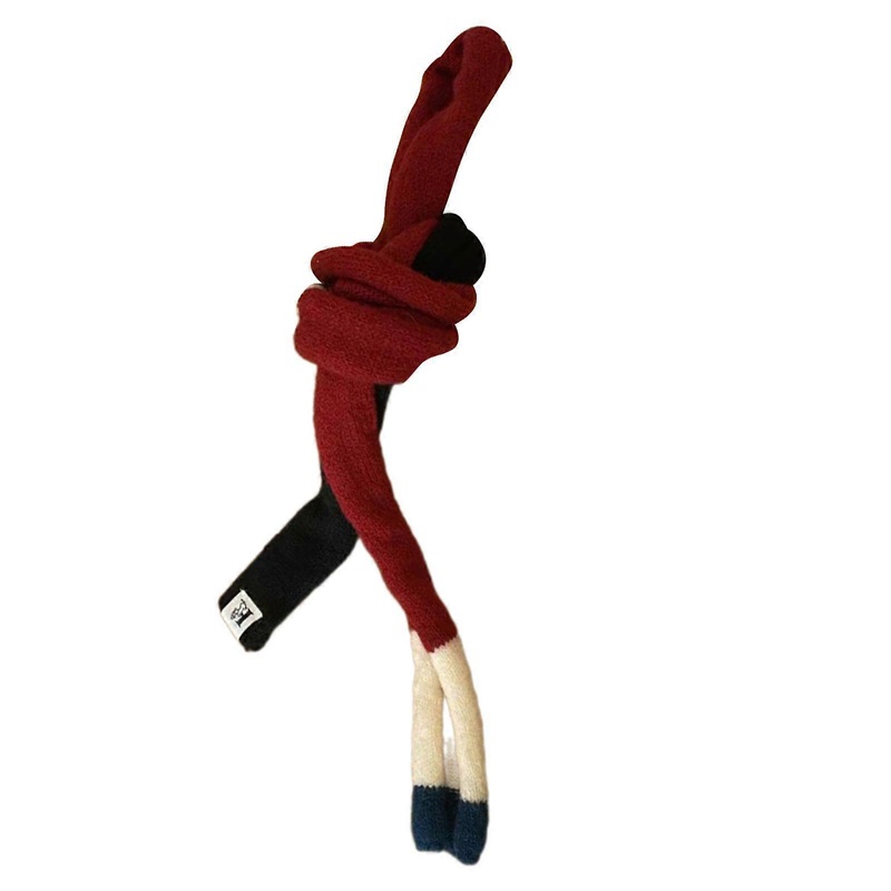 Long Scarf for Women Girl All Matching Striped Sausage Scarf Outdoor Narrow Neck Scarf Fashion Knitted Neckwear Scarves  Red | Fruugo SG