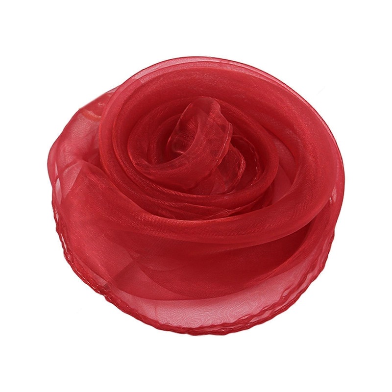 Candy Color Silk Square Scarf Children Performances Shawl Wrap Hijab Toddler Hairband Sunproof Headkerchief 60x60cm | Fruugo SG