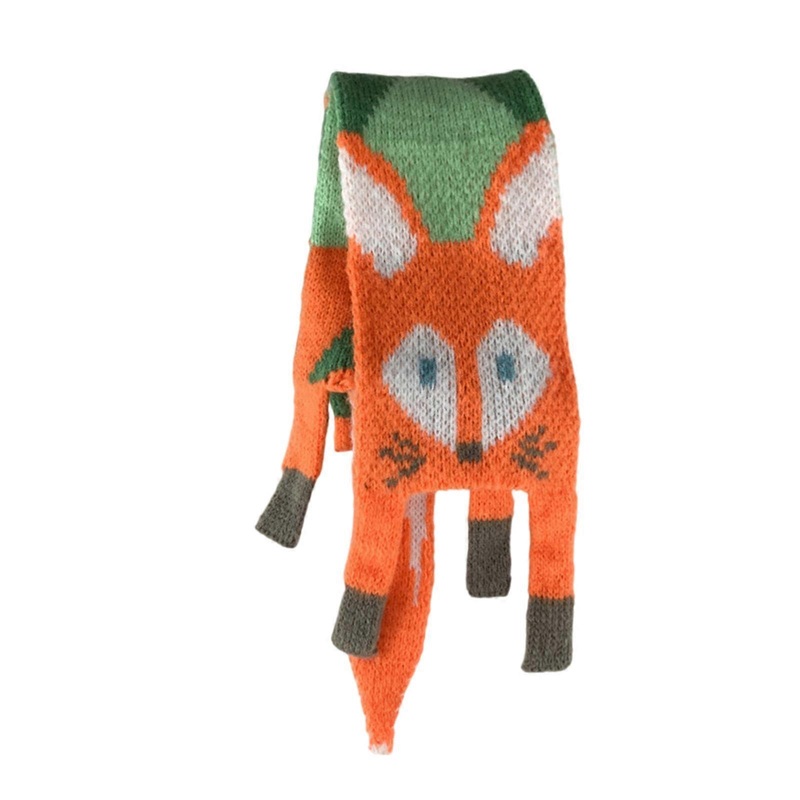 Cartoon Pattern Neck Scarf Winter Warm Scarf Stylish Long Muffler for Kids and Female Fashion Enthusiasts Warmth  khaki | Fruugo SG