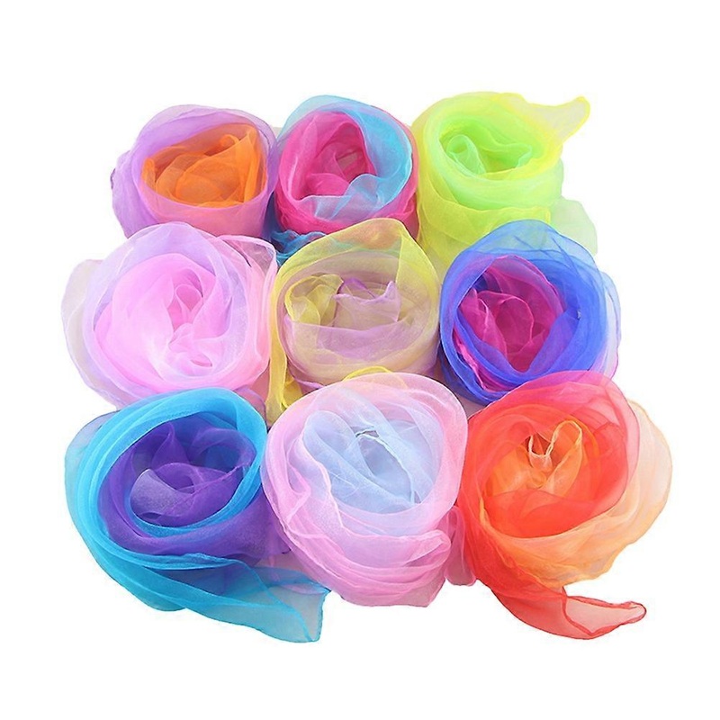 Colorful Dance Juggling Scarves Random Color 60x55cm Thickness 0.1cm Sun Block 20Pcs | Fruugo SG