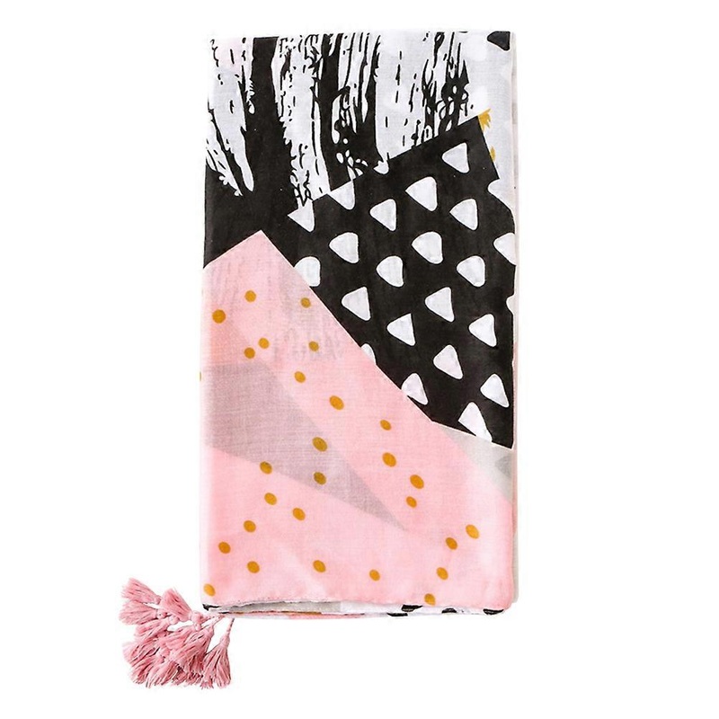 Fashion Scarf Women Geometric Pattern Neckerchief Winter Wear Warmth 180x90cm Linen 1Pcs | Fruugo SG