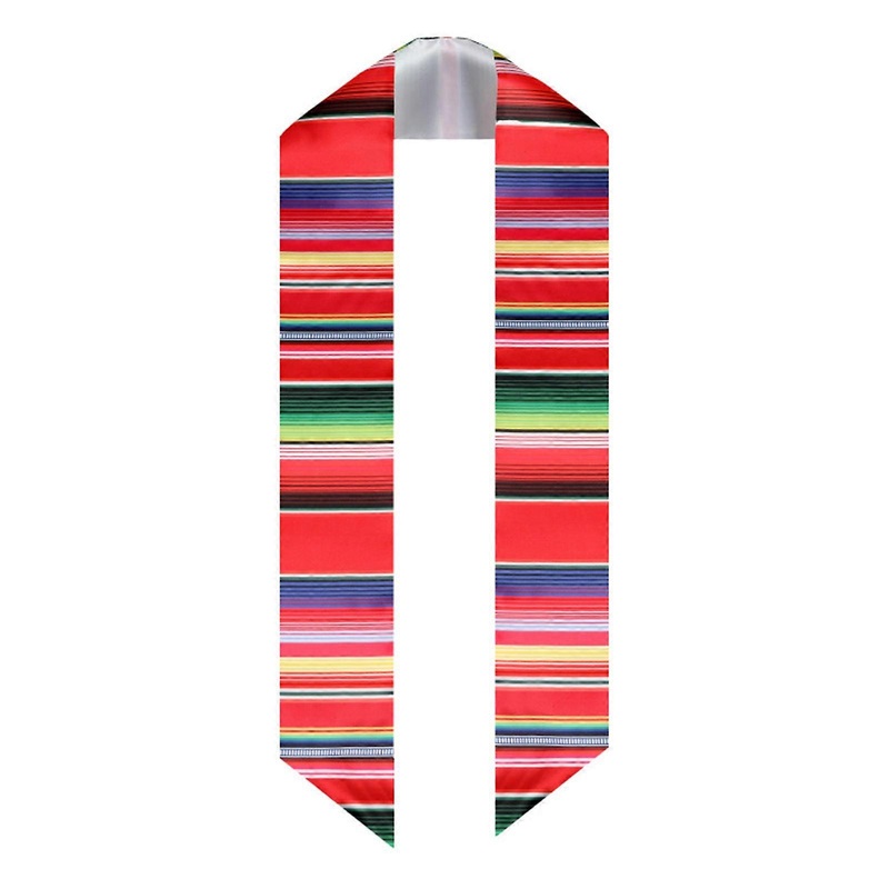 Fringed Graduation Stole for Adult School College Graduation Sash for Choral Rainbow Mexicos Graduation Stoles Sash | Fruugo SG