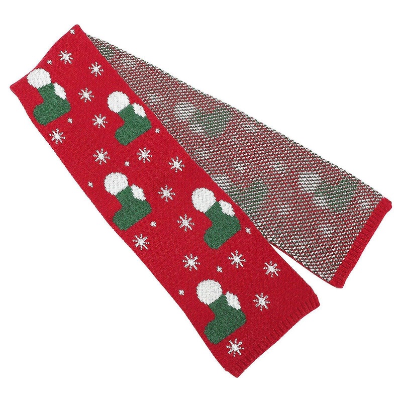Knitted Scarves Clothing Accessory for Winter Christmas Season Red 124X19CM Kids 1Pack | Fruugo SG