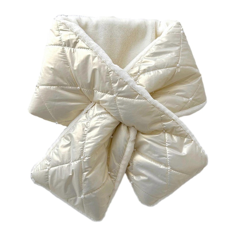 Long Rectangle Faux Furs Warm Soft Furry Wrap Around Loophole Scarf Plush Cross Short Scarf Thick Plush Scarves  Beige | Fruugo SG