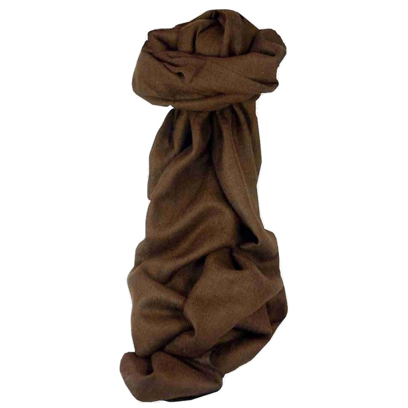 MENS Fine Cashmere Scarf Chocolate by Pashmina & Silk | Fruugo SG