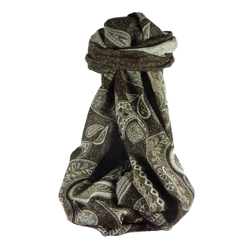Muffler Scarf 1413 in Fine Pashmina Wool Heritage Range by Pashmina & Silk | Fruugo SG