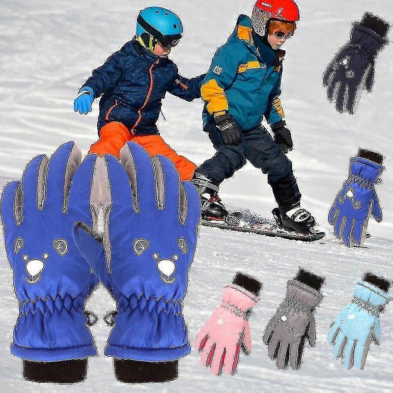 Children’s Ski Gloves Cold And Windproof Waterproof And Warm Cold-proof Gloves Suitable For 3-6 Years | Fruugo SG