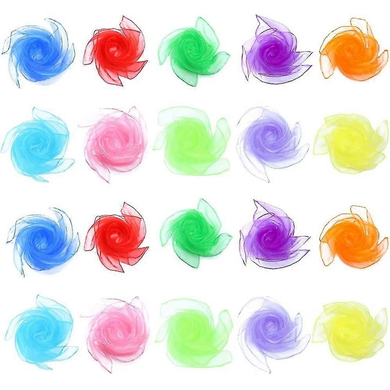 Colourful Chiffon Towels, Children’s Play Towels, Nursery Juggling Cloths, Square Magic Cloths For Children’s Show 60 X 60 Cm | Fruugo SG