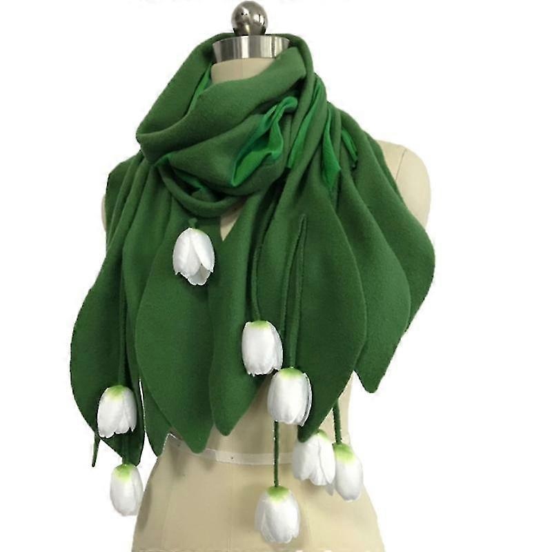 Comfy Polar Fleece Scarf Winter Warm Tulip Shawl Female Women In Cold Weather | Fruugo SG