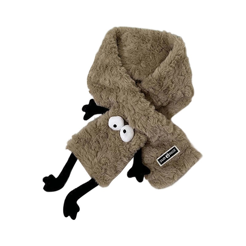Cute Cartoon Neckerchief Winter Scarves for Kids Boys Girls Toddlers Infant Soft Scarf Thicken Neck Cover Warm Scarf  khaki | Fruugo SG