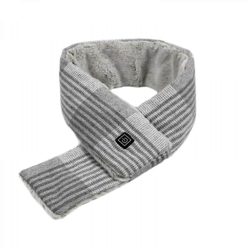 Electric Heated Scarf, Neck Heating Pad, Neck Wrap Winter Washable Rechargeable Heated ScarvesLight grey | Fruugo SG