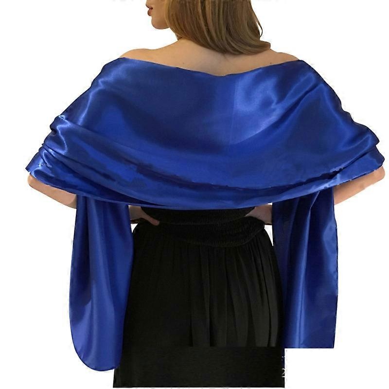 Elegant Lady Satin Silk Scarf Party Shawl Bridal Wedding Scarf | Fruugo SG