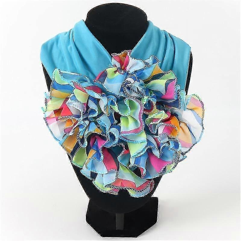 floral neck ring scarf chiffon collar tie | Fruugo SG
