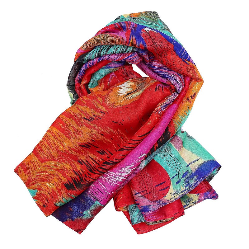 Lightweight Scarf For Women Silk Scarf Summer Shawl Casual Wear 1Set | Fruugo SG