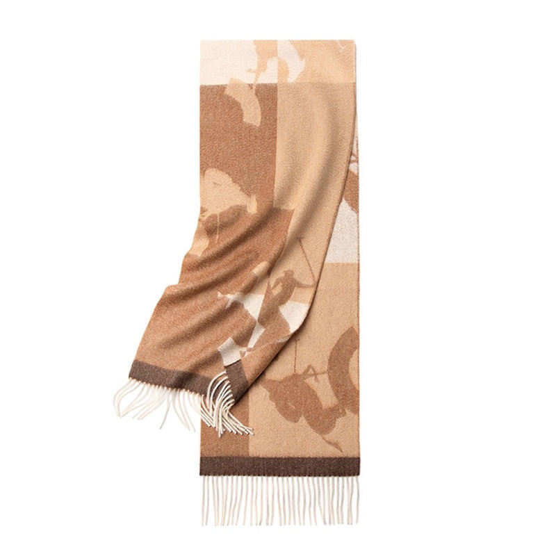 Luxurious Women Wool Scarf Jacquard Pattern Woven Shawl Fringed Wool Neck Scarf Soft and Warm for Autumn Winter  15 | Fruugo SG