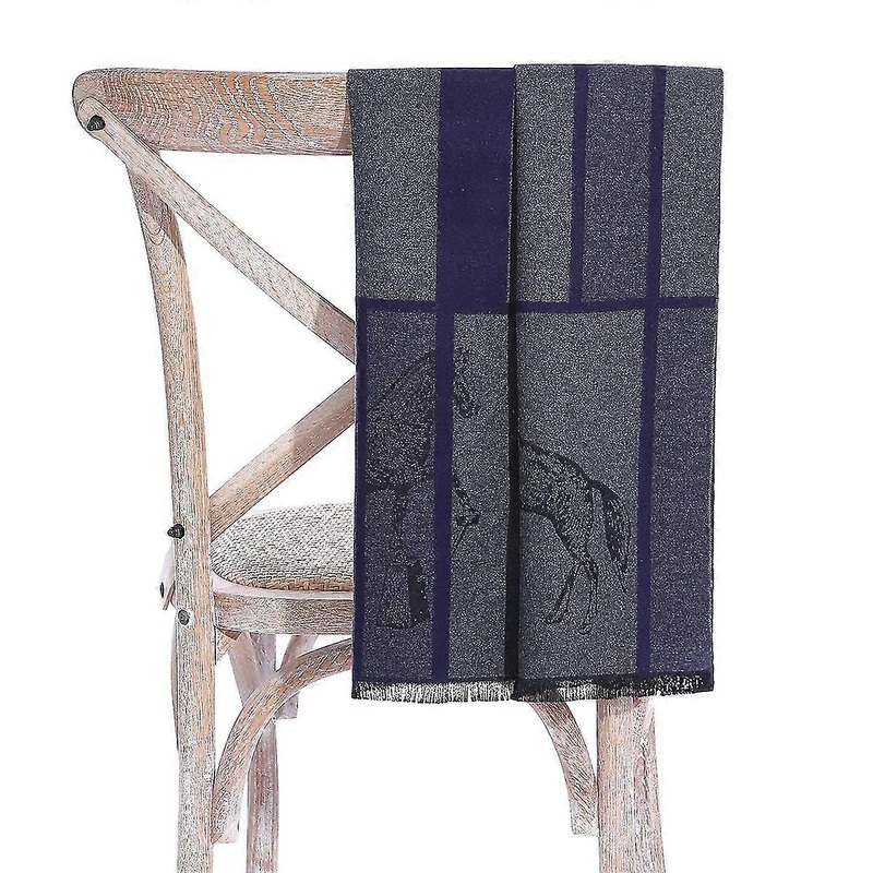 Men’s Scarf Winter Simple Horse ScarfBlue | Fruugo SG