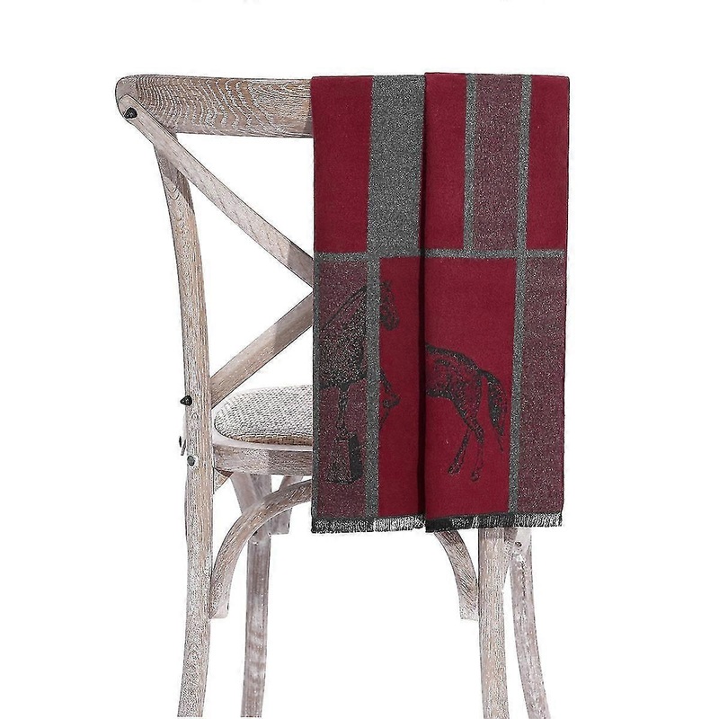 Men’s Scarf Winter Simple Horse ScarfRed | Fruugo SG