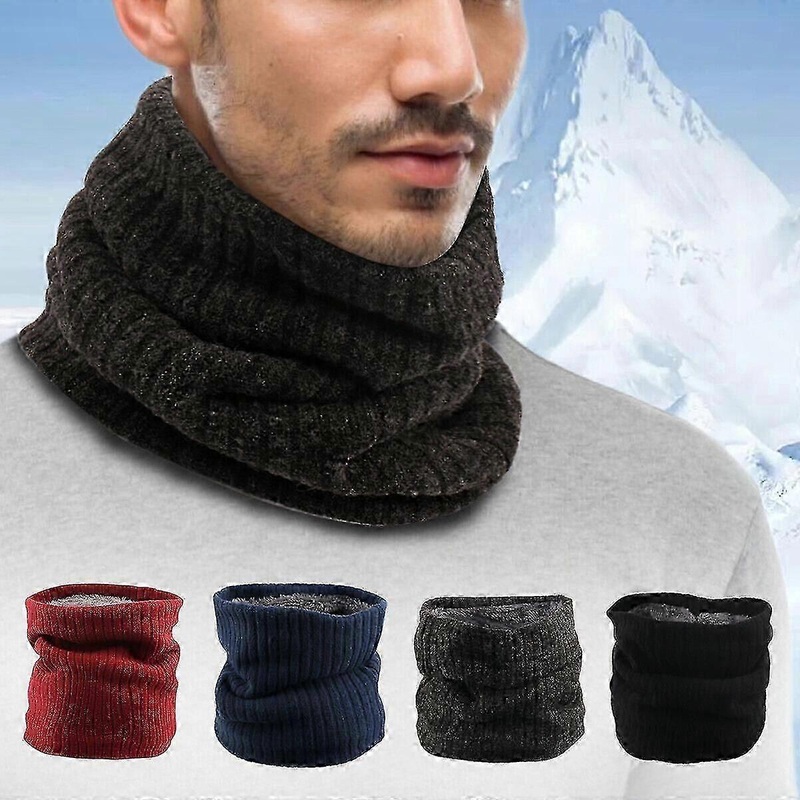 Men’s Winter Fleece Neck Warmer Scarf Thermal Windproof Balaclava Mask | Fruugo SG
