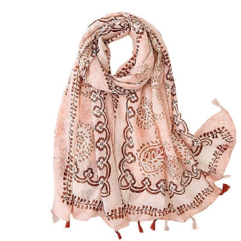 Women’s Boho Scarf Lightweight Floral Print Scarf Fall/Winter Fashion Fringe Scarf Shawl,Birthday Gift,Christmas Gift-SL1906-027 | Fruugo SG