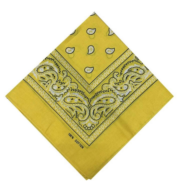 Bandanas Head Scarf Neckerchief Motorbike Scarf Handkerchiefs Cotton Head Scarf Hip Hop Scarves Outdoor Bandanas  Yellow | Fruugo SG