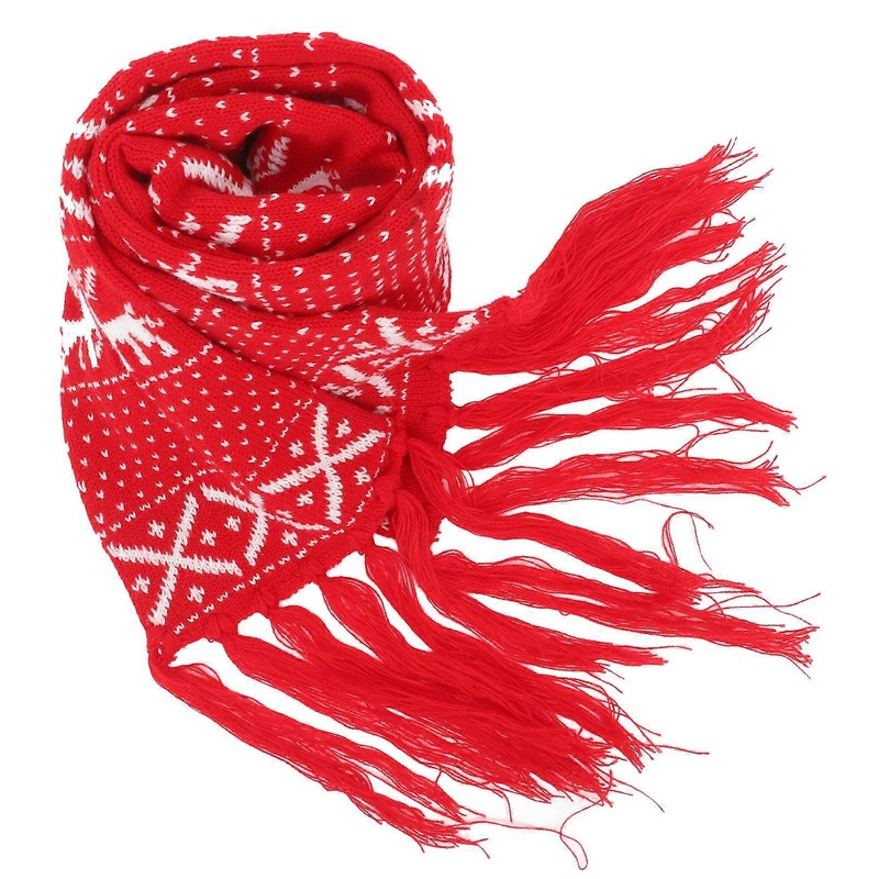 Christmas Themed Scarf for Women, Warm and Fashionable for Holidays | Fruugo SG