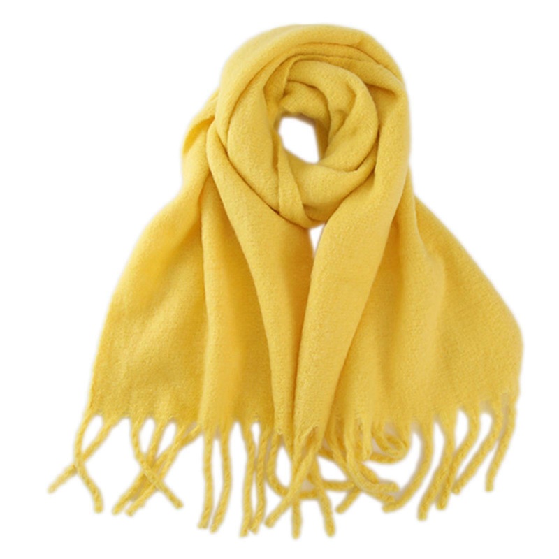 Fashion Fringed Solid Color Scarf Male Female Warm Scarf Women Scarf Pilling Resistant Girls Boy Cold Weather Neck Scarf  24 | Fruugo SG