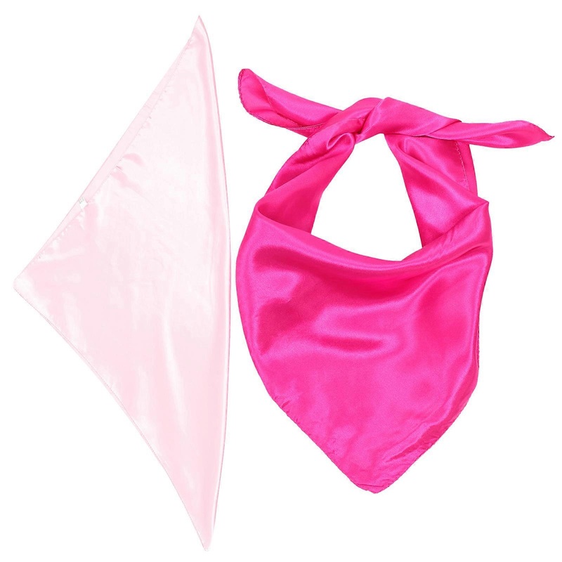 Fashionable Neck Scarves Solid Color Handbag Decoration Birthday Prom 2Pcs | Fruugo SG