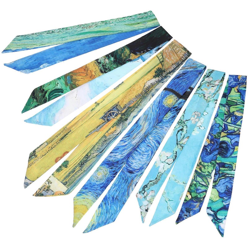 Hair Scarf For Women Neckerchief Scarf Handbag Handle Ribbon Decoration Girls Wedding Travel 37.42.20.1in Imitation Silk Headband 6Pcs | Fruugo SG