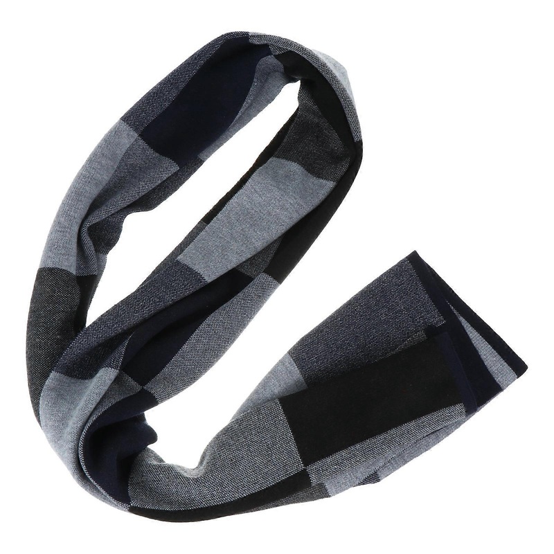 Mens Scarf Knitted Plaid Warm Scarf Fashion Man Scarf Winter Rectangular 1Set | Fruugo SG