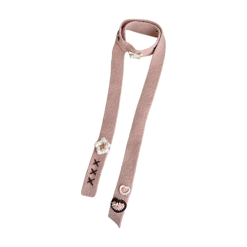 Women Elegant Scarf Knit Belt for Casual Wear Party Photo Props Date Night 2000s Clothing Accessories  Pink | Fruugo SG