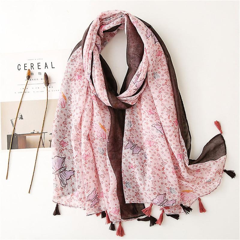 Women Scarf Shawl 2022 Spring And Autumn Cotton And Linen Fresh Printing Sun Protection | Fruugo SG