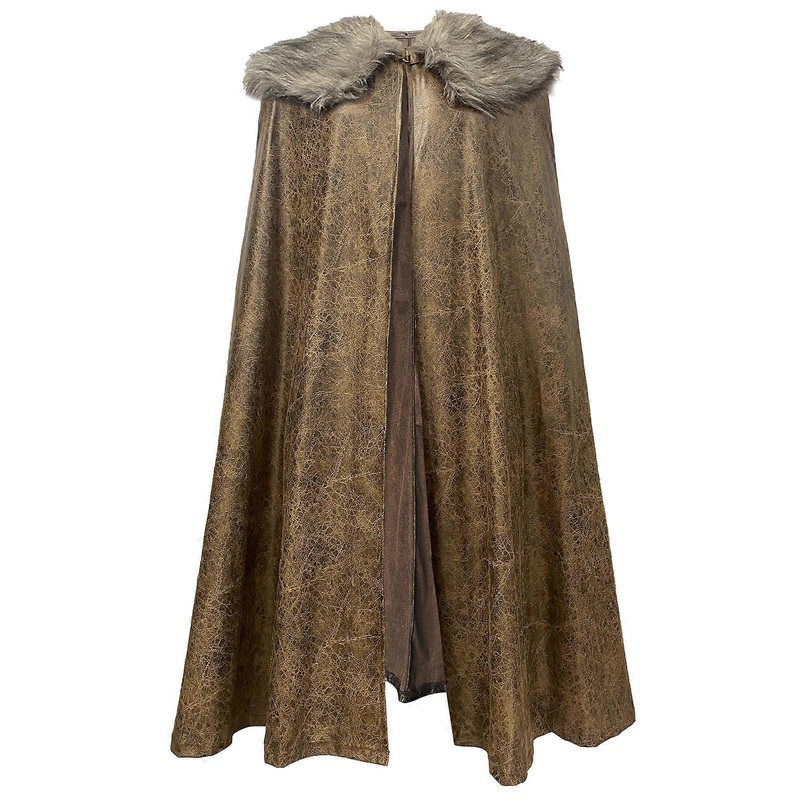 Antique Medieval Knight Cloak Shoulder Wrap for Men with Faux Furs Collar for Cosplay Enthusiasts Festival Gathering  Light Brown M | Fruugo SG