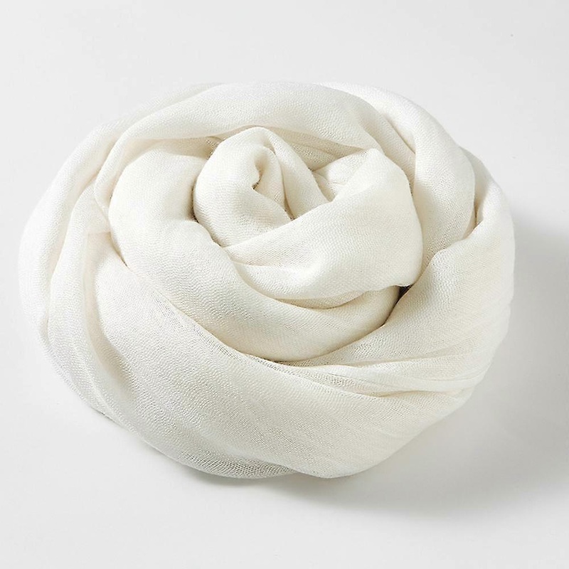 Cotton linen scarf wide linen wrap cape plain scarf | Fruugo SG