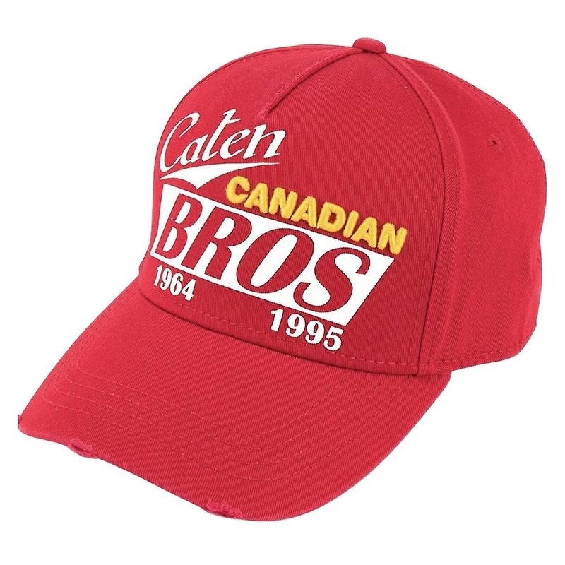 Dsquared2 Caten Canadian Bros Red Cap | Fruugo SG
