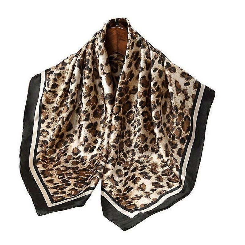 Elegant Neck Scarves Leopard Print Neckerchief Head Scarf for Business WomenBlack SZRH A-S | Fruugo SG