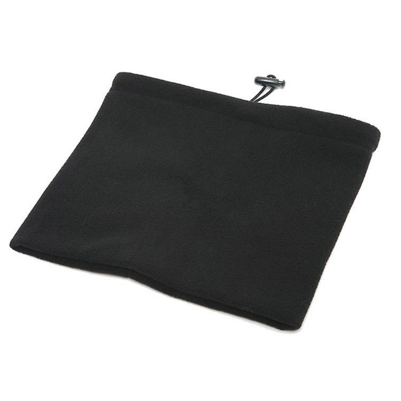 Fleece Thermal Neck Warmer Neck Gaiter Face Scarf Black | Fruugo SG