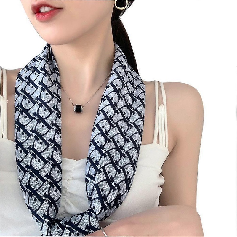 Floral Silky Scarf Thin Shawl Neck Wrap Fashion Cloth Accessories for Lady | Fruugo SG
