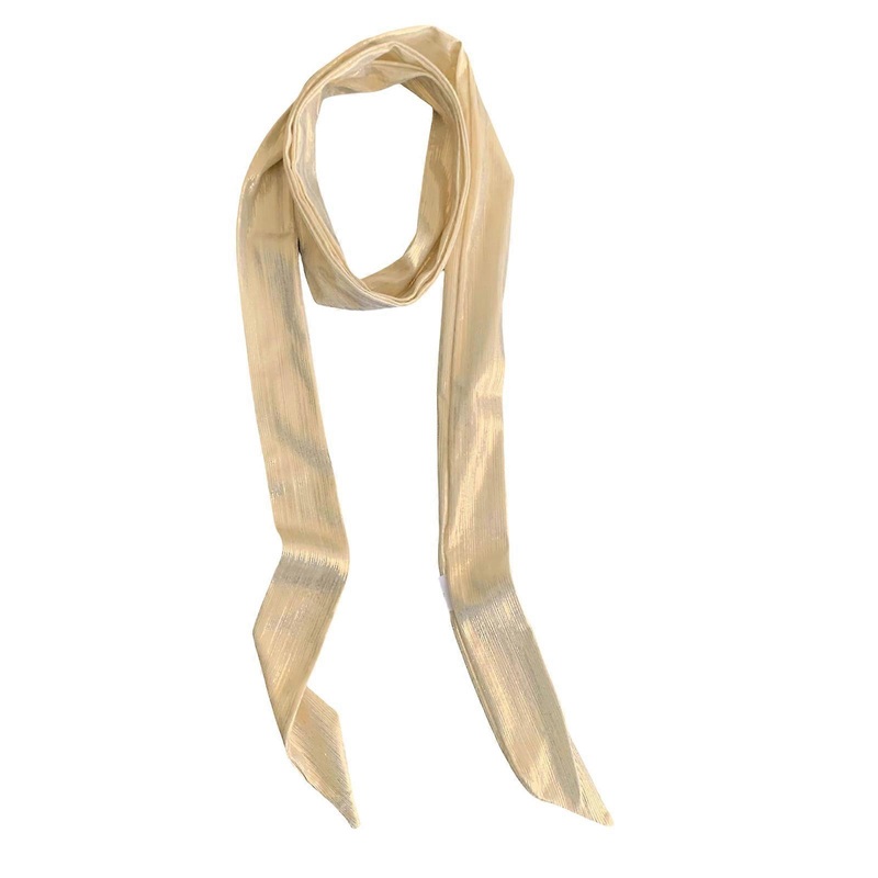 Glossy Silk Scarf for Female Elegant Long Silk Scarf French Styles Neck Wrap Scarf for Women Popular Scarf for Dresses  Gold | Fruugo SG