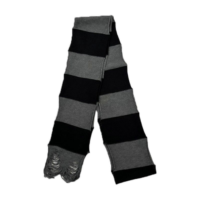 Knitted Stripe Scarf for Women Autumn Thin Scarves Female Camping Shopping Scarf Teenagers Long Decorative Scarves  Gray | Fruugo SG