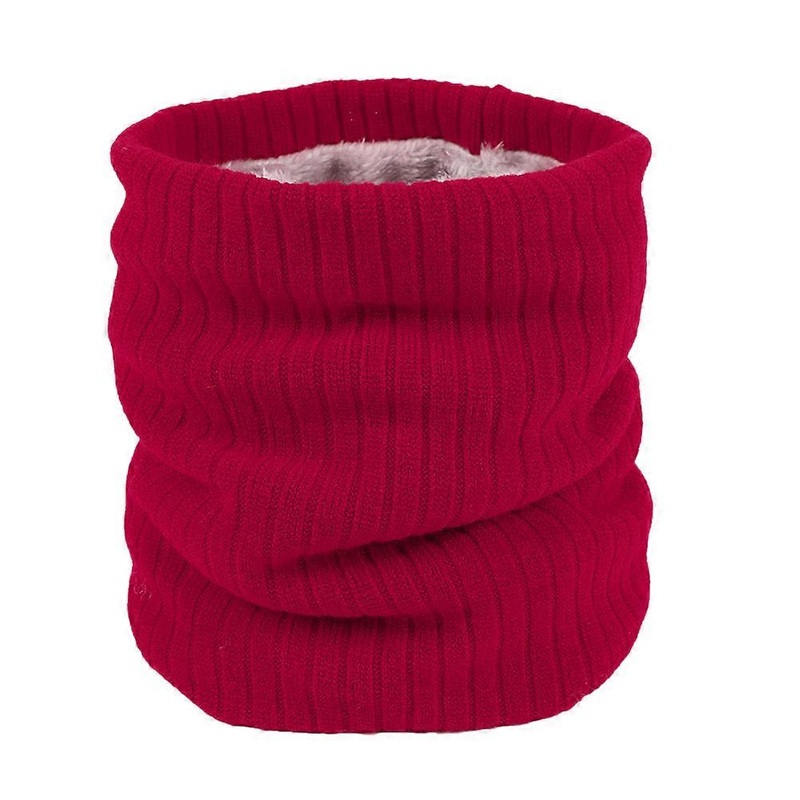 Knitting Scarf Windproof Warmth Winter Scarves Fleece Lined Circle Fall Season 1Set | Fruugo SG