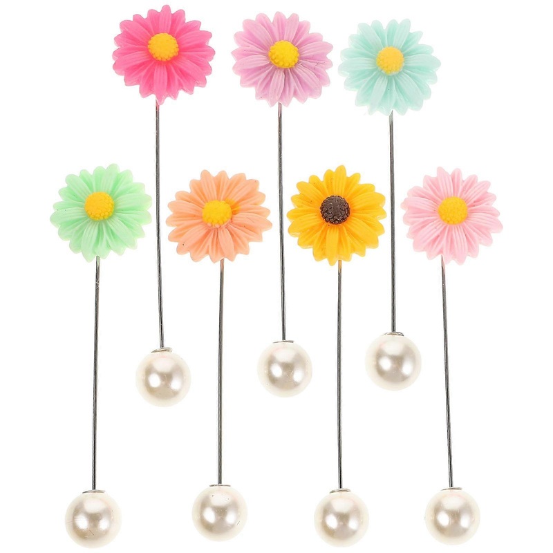 Lapel Pins for Men Suits Rose Floral Scarf Pins for Hijab Hold Scarf 7Pcs | Fruugo SG