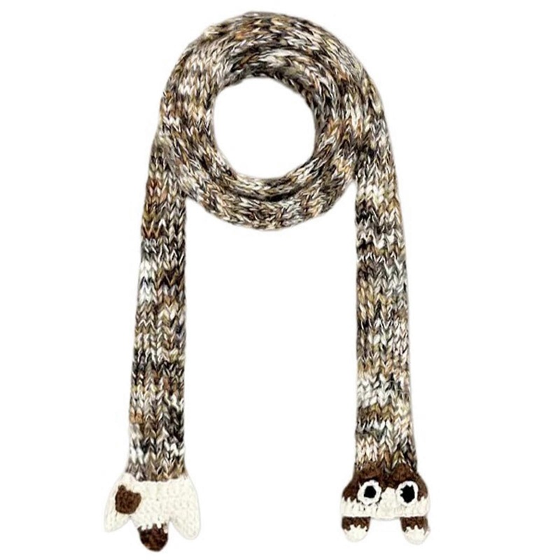 Lovely Cartoon Animal Scarf for Adult Unisex Long Scarf Spring Autumn Skinny Scarf Women Girl Scarf Daily Use Neck Wear  black rice | Fruugo SG