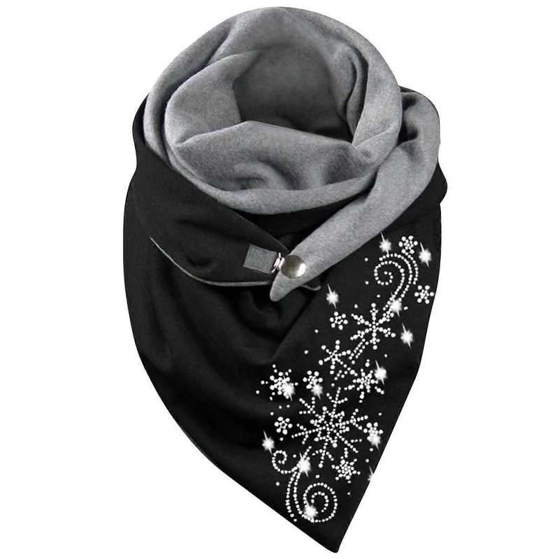 Women Cute Cat Print Scarf Fashion Winter Warm Female Retro Multi-purpose Shawl Button | Fruugo SG
