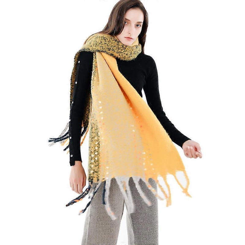 Women’s Vintage Cashmere-feel Tassel Scarf Shawl – Winter Warmth | Fruugo SG