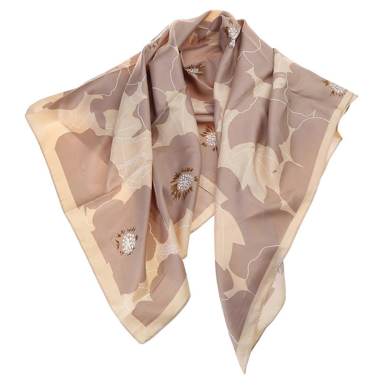 90x90cm Fashion Twill Flowers Printed Scarf Women Silk Satin Hijab Scarf Luxury Square Shawl Headband Bandanas Turban for Head Wrap Scarves | Fruugo SG