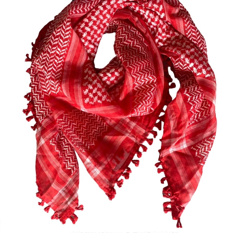 Breathable Adult Jacquard Pattern Shemagh Scarf Multi Purpose Headscarf Adjustable Religious Scarf Outdoor Headwrap  Red | Fruugo SG