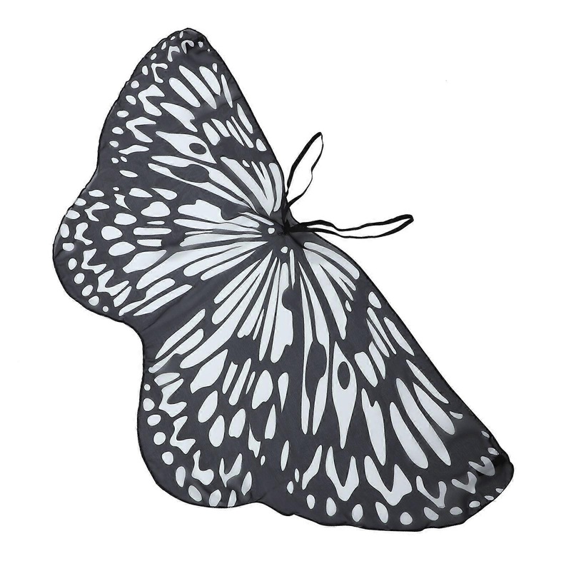 Butterfly Wing Cape Shawl Elegant Beach Shawl Polyester 1Set | Fruugo SG