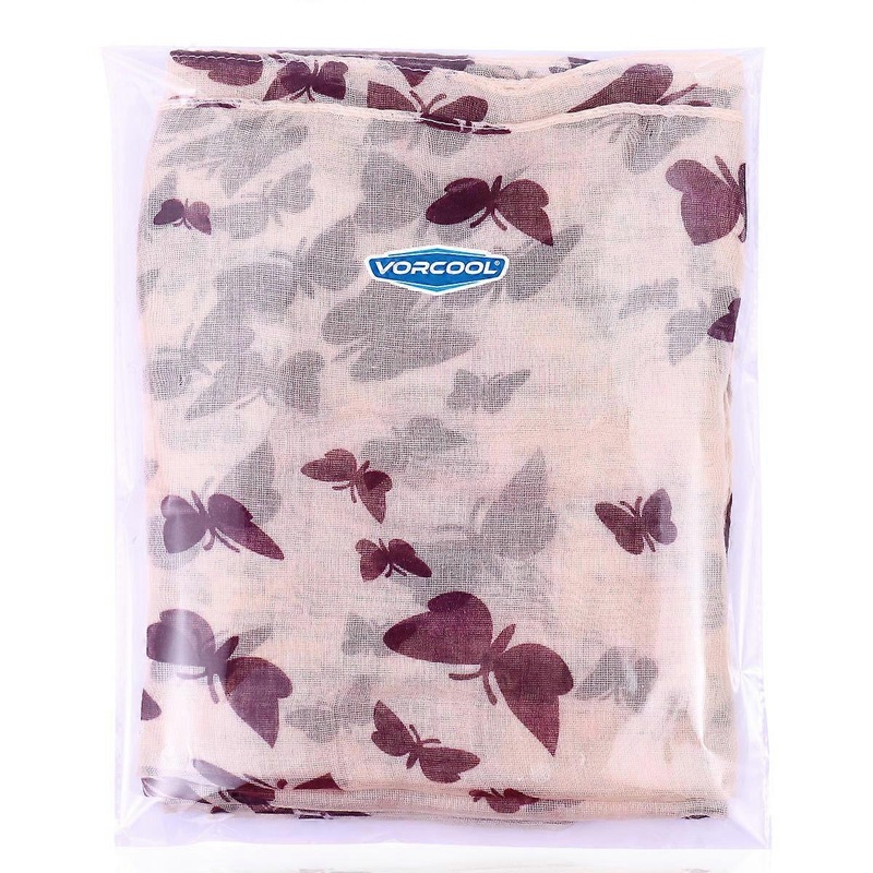 Fashion Scarf For Women Elegant Long Shawl Neck Wrap Beige 180cm X 100cm Voile Air-Conditioned Room 1Pcs | Fruugo SG